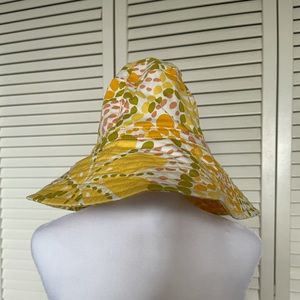 J.Crew bucket in yellow print